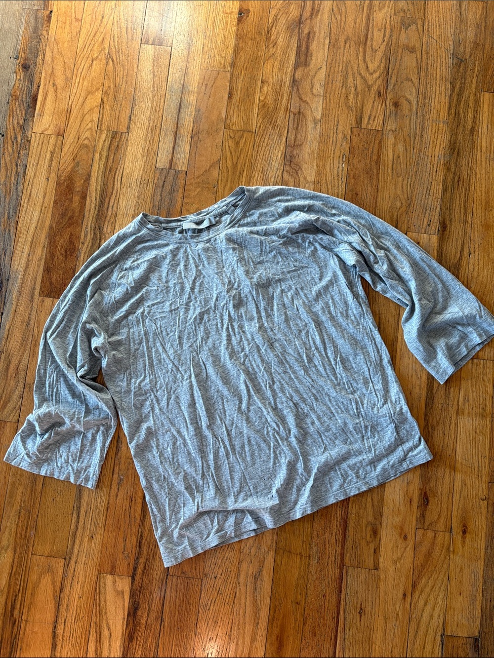 Prince Light GrayLong-Sleeve Crewneck Shirt Size XS